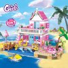 Friends City House Summer Holiday Seaside Villa Apartment MOC Building Blocks Sets Figures DIY Toys for.jpg