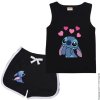 Disney Stitch Sports Clothes Suit Children Fashion Leisure Sleeveless Girls Vest T shirt 2Pcs Sets Kids.jpg 640x640.jpg (2)