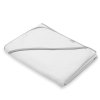 Dětská froté osuška s kapucí New Baby BASIC 100x100 bílo-šedá (Barva Šedá)