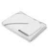 Dětská froté osuška s kapucí New Baby BASIC 100x100 bílo-šedá (Barva Šedá)