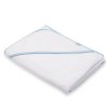 Dětská froté osuška s kapucí New Baby BASIC 100x100 bílo-modrá (Barva Modrá)