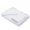 Dětská froté osuška s kapucí New Baby BASIC 100x100 bílo-modrá (Barva Modrá)
