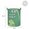kos na hracky bavlna dino zeleny 43 l