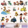 Real Cartoon For Children PAW Patrol PVC Waterproof 3D Stickers Home Decoration Background Wall Decoration of 2