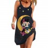 Dámské letní šaty s potiskem Minnie Mouse a Mickey Mouse