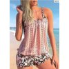 Dámské plavky dvojdílné tankini se síťovinou Plus Size (XS-6XL)