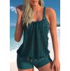 Dámské plavky dvojdílné tankini se síťovinou Plus Size (XS-6XL)