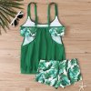 Dámské plavky dvojdílné tankini mix barev Plus Size (S-6XL)