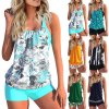 Dámské plavky dvojdílné tankini mix barev Plus Size (S-6XL)