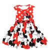 Dívčí šaty červené s puntíky Minnie Mouse