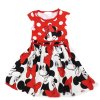 Dívčí šaty červené s puntíky Minnie Mouse