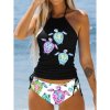 Dámské plavky dvojdílné "tankini" mix barev a vzorů (Plus size S - 6XL)