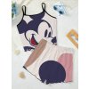 Disney Mickey a Minnie Mouse dámský pyžamový set tílko a kraťasy