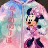 Dívčí mikina s kapucí a zipem "Minnie Mouse" - růžová