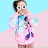 Dívčí mikina s kapucí a zipem "Minnie Mouse" - růžová
