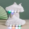Dětské nazouvací sneakersky (vel. 21-30 EUR) - svítící, na robustní podešvi