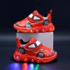 Sneakersky pro kluky s motivem autíčka (vel. 21-30 EUR) - svítící, na robustní podešvi