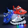 Sneakersky pro kluky s motivem autíčka (vel. 21-30 EUR) - svítící, na robustní podešvi