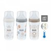Kojenecká láhev NUK Perfect Match Temperature Control 260 ml hnědá (Barva Hnědá)