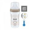 Kojenecká láhev NUK Perfect Match Temperature Control 260 ml hnědá (Barva Hnědá)