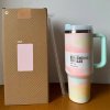 Termohrnek s madlem a brčkem H2.0 (mix barev) 1180 ml