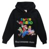 Dětská mikina s kapucí a potiskem Super Mario (mix barev)