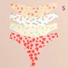 Dámské bezešvé kalhotky ve střihu "G-string" - 4 ks