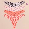 Dámské bezešvé kalhotky ve střihu "G-string" - 4 ks
