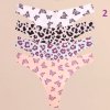 Dámské bezešvé kalhotky ve střihu "G-string" - 4 ks