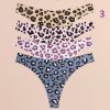 Dámské bezešvé kalhotky ve střihu "G-string" - 4 ks