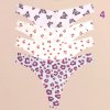 Dámské bezešvé kalhotky ve střihu "G-string" - 4 ks