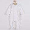 Kojenecký bavlněný overal New Baby Practical bílý kluk (Barva Bílá, Velikost 74 (6-9m))