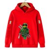 Dětská jednobarevná mikina s potiskem LEGO NINJAGO