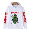 Dětská jednobarevná mikina s potiskem LEGO NINJAGO