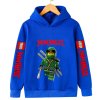 Dětská jednobarevná mikina s potiskem LEGO NINJAGO