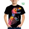 Dětské tričko s celoplošným potiskem - Dinosaurus (14 motivů)