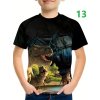 Dětské tričko s celoplošným potiskem - Dinosaurus (14 motivů)