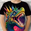 Dětské tričko s celoplošným potiskem - Dinosaurus (14 motivů)