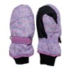 Dětské zimní, nepromokavé palčáky, Vločka, lila, vel. 104/110, 14 cm