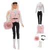 Módní oblečení pro Barbie - sada oblečení s doplňky