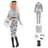 Módní oblečení pro Barbie - sada oblečení s doplňky