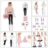 Módní oblečení pro Barbie - sada oblečení s doplňky