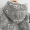 Kojenecká zateplená Wellsoft zimní mikinka s kapucí New Baby Winter times (Barva Šedá, Velikost 56 (0-3m))