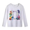 Dětské bílé tričko ABECEDA V hlavě 2 (Inside Out 2) s dlouhým rukávem