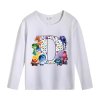 Dětské bílé tričko ABECEDA V hlavě 2 (Inside Out 2) s dlouhým rukávem