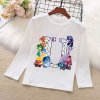 Dětské bílé tričko ABECEDA V hlavě 2 (Inside Out 2) s dlouhým rukávem