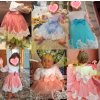 Kojenecké společenské šatičky s mašlí, 3 - 24 M