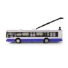 Trolejbus který hlásí zastávky česky 28 cm modrý