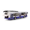 Trolejbus který hlásí zastávky česky 28 cm modrý