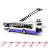 Trolejbus který hlásí zastávky česky 28 cm modrý